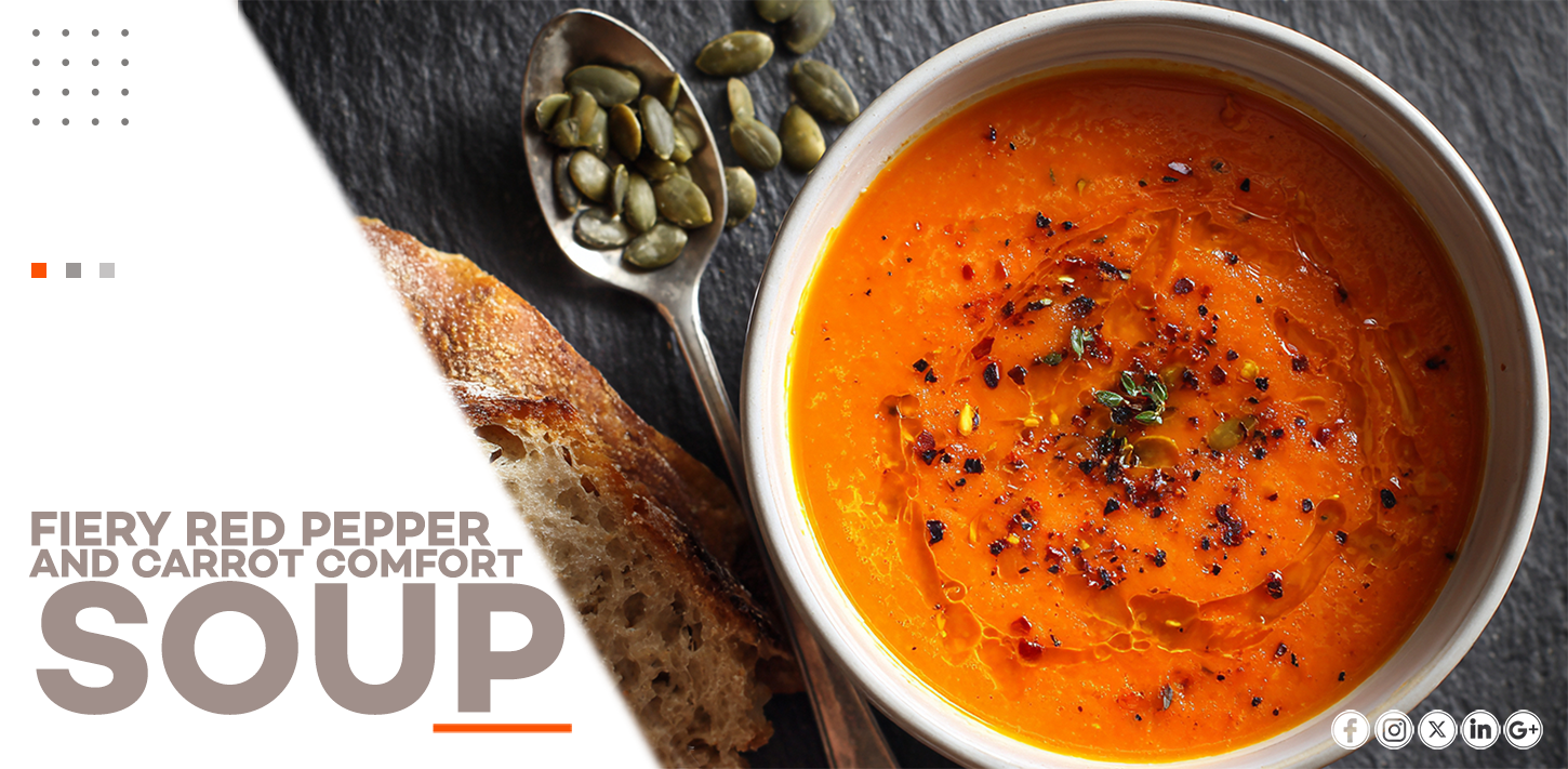 FIERY RED PEPPER AND CARROT COMFORT SOUP